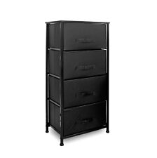 Drawers Storage Tower Dresser - Wood Top, Sturdy Steel Frame, Folding Organizer