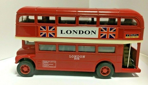 Newpull back double decker bus - back,