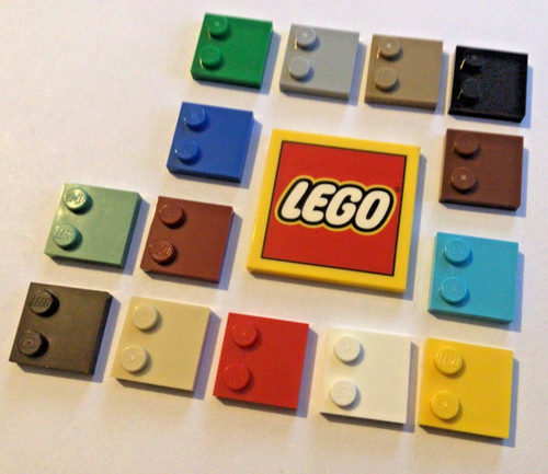 Lego 2x2 tile bricks - tile, with