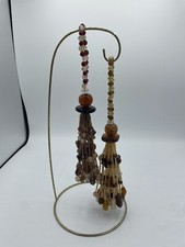 2- VTG Bead Curtain Tie Backs