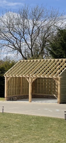 Two bay oak fronted - two,