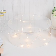14" CLEAR Round Acrylic CAKE