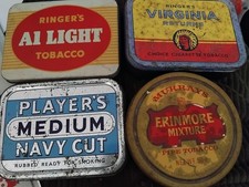 Vintage Tobacco Tins X4