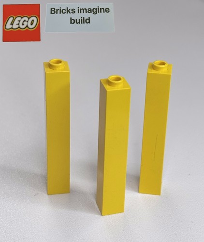 Lego vintage yellow 1x1x5 - x,