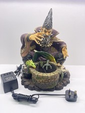 Dragon Wizard Sculpture ornament fountain Gothic Legend Very Rare Piece 