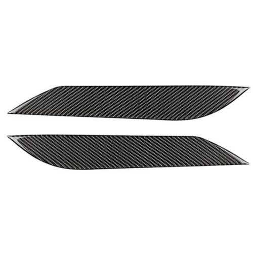 Black carbon fiber headlight - fiber,