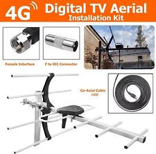 DIGITAL 4G TV AERIAL KIT FREEVIEW HD FOR INDOOR OUTDOOR LOFT INSTALLATION