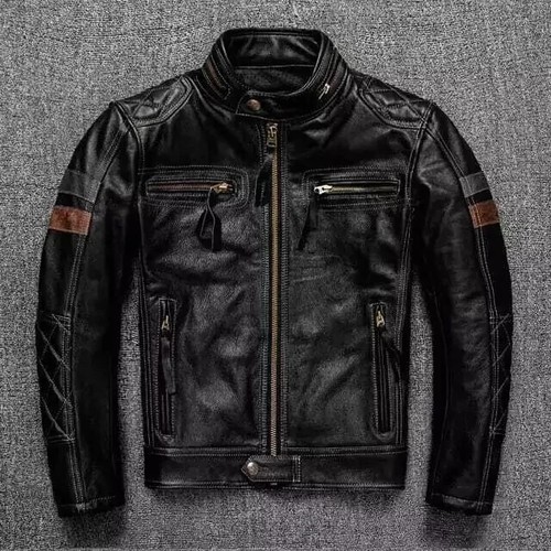 Men leather jacket - men’s,