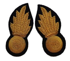 RA Collar Badges Black No1