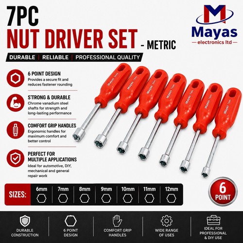 7pc metric nut - 7pc, driver