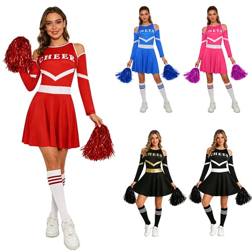 Women 4pcs cheerleading - uk,
