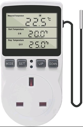 Digital thermostat plug socket - digital,