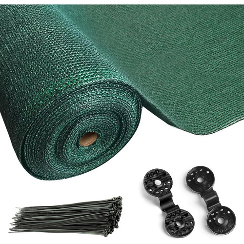Green fabric fence 90gsm - fabric,