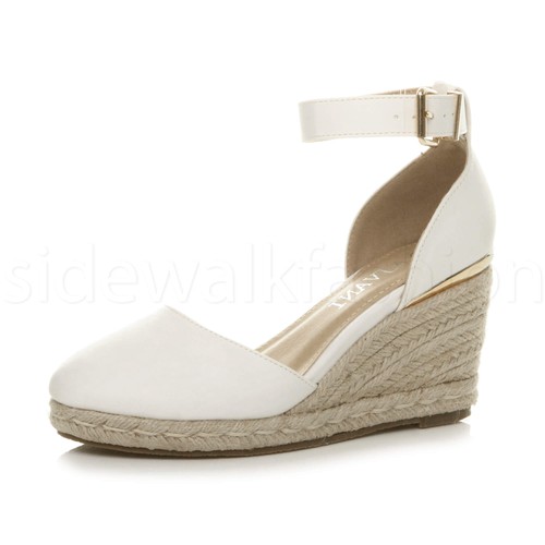 Womens ladies medium wedge