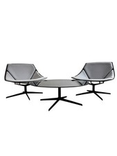 REBUPLIC of Fritz Hansen coffee table and 2x Space Chairs Home Office Lounge