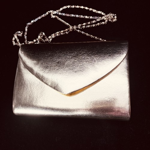 Gold tone metallic envelope - gold,