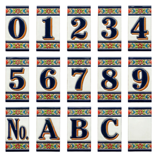 Canarias ceramic house number - house,