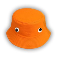 Rave Festival Googly Eyes Orange Bucket Hat The Big Lez Show Sassy the Sasquatch