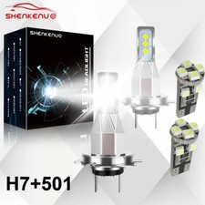 For Audi A3 8L1 1996-2003 H7 Xenon White HEADLIGHT Bulbs 501 Led Side Light Bulb