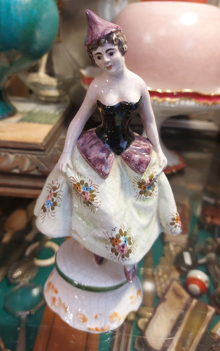 Antique porcelain corsage - antique,