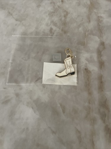 Elvis white boot - gold, plated