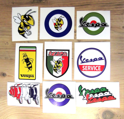 Vespa scooter stickers 9 - ,
