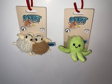 COOL PET OLI OCTOPUS  & TERENCE TURTLE.  2  X CAT TOYS.NEW