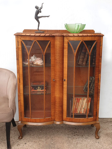 Art deco walnut display - art,