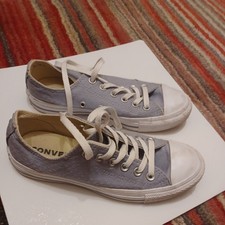 Converse All Star Women’s Light Blue / Baby Blue Canvas Trainers UK Size 5