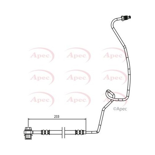 Apec brake hose - apec, hos3768