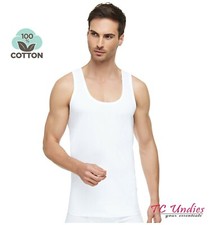 *REDUCED* Men White Vest Plain