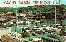 Postcard CA Tiburon Yacht