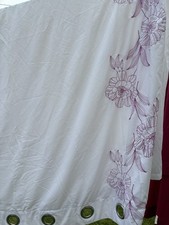 White eyelet curtains - white,