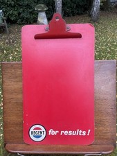 Regent For Results ! Oil / Petrol Fuel Red Clipboard Texaco Ex+ Cond Garage Car