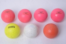 Job Lot 7 Hard Hockey Balls 4x