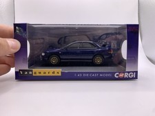 Vanguards Corgi 1:43 Subaru Impreza WRX Type RA STi 555 Sports Blue VA12107