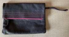 BODEN LEATHER WRISTLET BAG 