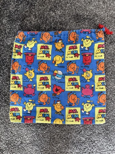 Vintage fabric drawstring bag - fabric,