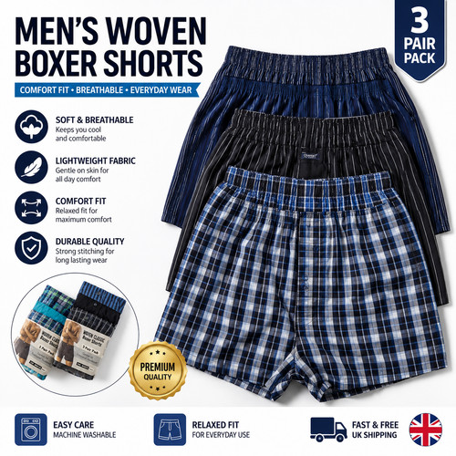 Pack men woven boxer - 6,