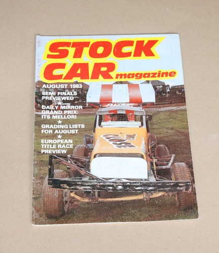 Stock car magazine - car, august