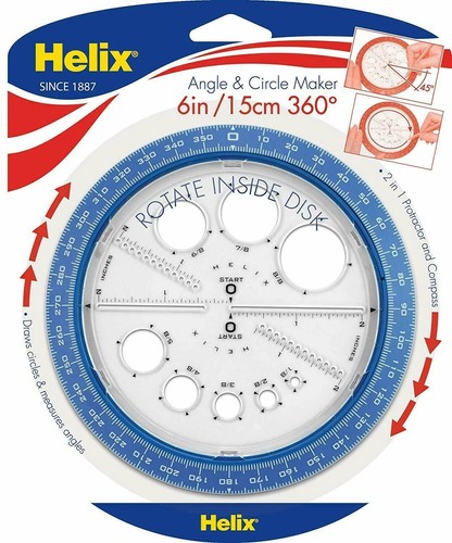 Helix angle and circle - circle, maker