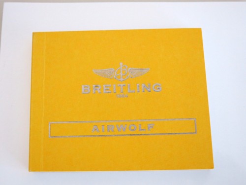 Breitling airwolf instruction - breitling,