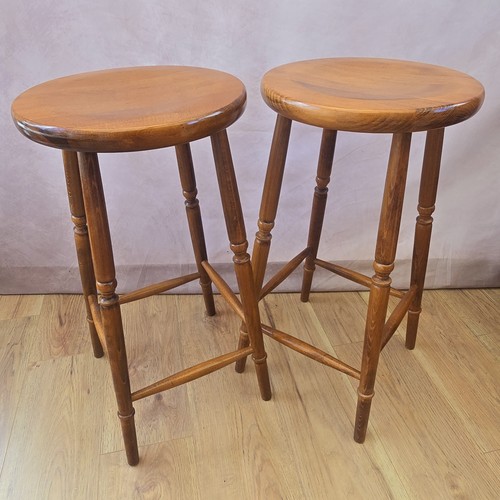 Pair vintage solid elm - vintage,