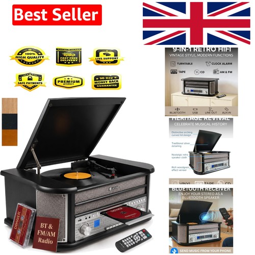 Vinyl record player with - record,
