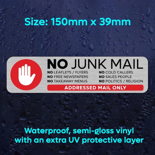 Junk mail sign stop - junk, cold