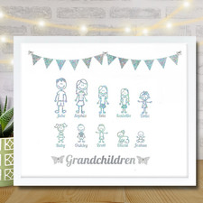 Personalised Stick Family Tree