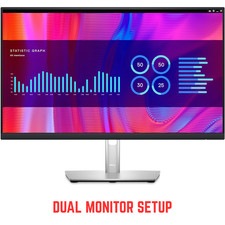 CHEAP DELL Dual Monitor Setup 2x23" (46") Widescreen FHD IPS 1920x1080 HDMI VGA
