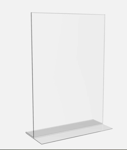Acrylic menu holder - acrylic,