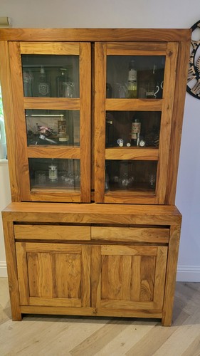 Solid oak welsh dresser - solid,
