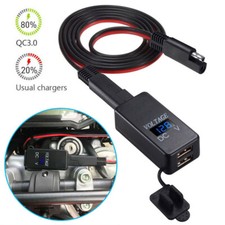 Motorbike Motorcycle Charger Show Dual USB Port Power Adapter Socket Waterproof